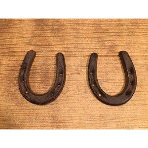 Two (2) Small Horseshoe 3 3/4" tall Western Décor Two (2) 0170-05209
